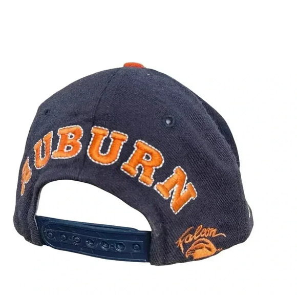 Vintage Auburn Tigers snapback hat orange and navy blue falcon tag - Picture 3 of 9